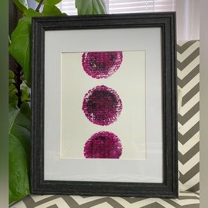 Abstract Acrylic Original Painting On Canvas Paper 9X12 Wall Art Pink